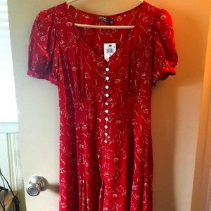 Beautiful Red Dress,  Ralph Lauren,, Size 6
